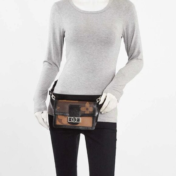 Louis Vuitton Giant Monogram Reverse Canvas Dauphine Bumbag Bag - Picture 2 of 11